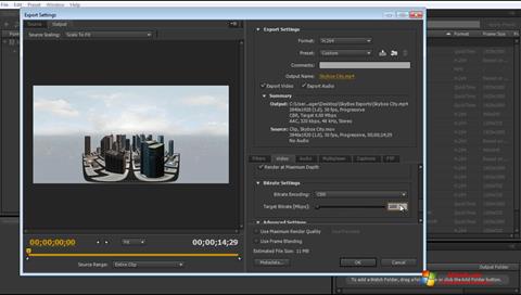 Screenshot Adobe Media Encoder Windows 7