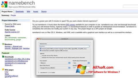 Screenshot NameBench Windows 7
