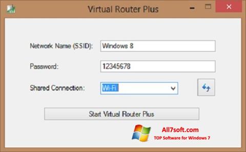 Screenshot Virtual Router Plus Windows 7