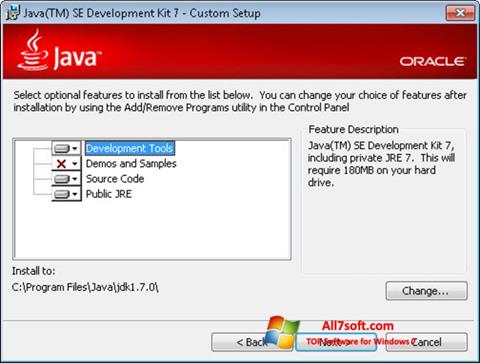 Screenshot Java SE Development Kit Windows 7