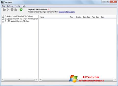 Screenshot TransMac Windows 7