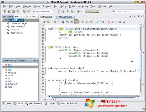 Screenshot NetBeans Windows 7