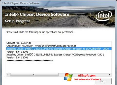 Screenshot Intel Chipset Device Software Windows 7