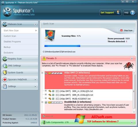 Screenshot SpyHunter Windows 7