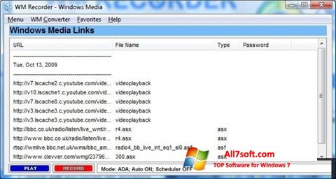 Screenshot WM Recorder Windows 7