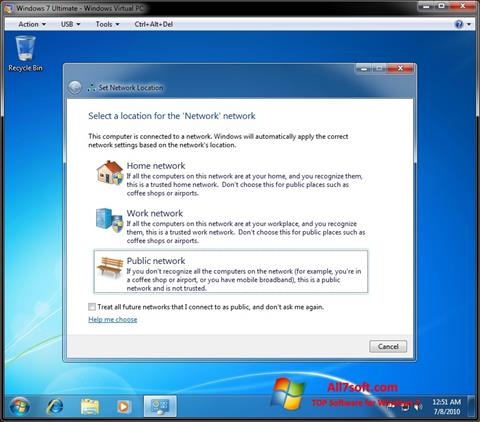 Screenshot Windows Virtual PC Windows 7