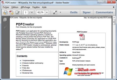 Screenshot PDFCreator Windows 7