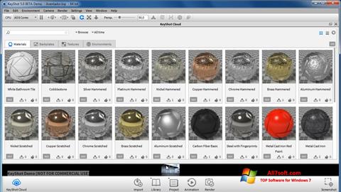 Screenshot KeyShot Windows 7