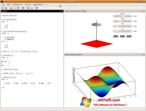 Screenshot Scilab Windows 7