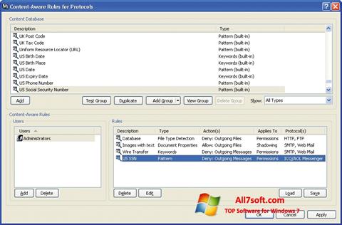 Screenshot DeviceLock Windows 7