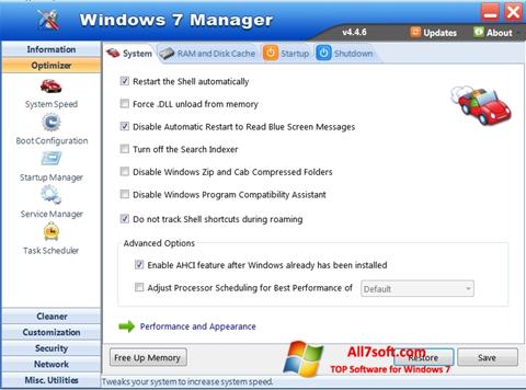 Screenshot Windows 7 Manager Windows 7