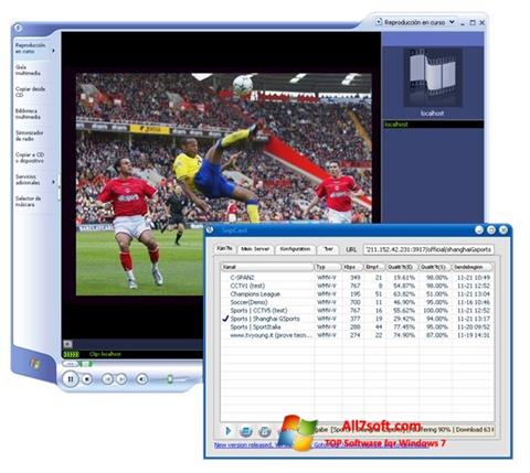 Screenshot SopCast Windows 7