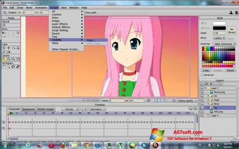 Screenshot Anime Studio Windows 7
