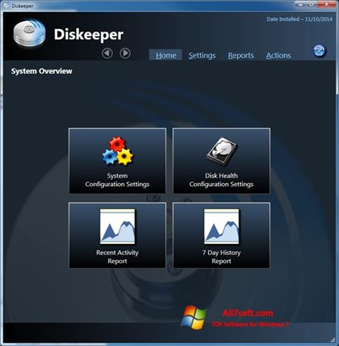 Screenshot Diskeeper Windows 7