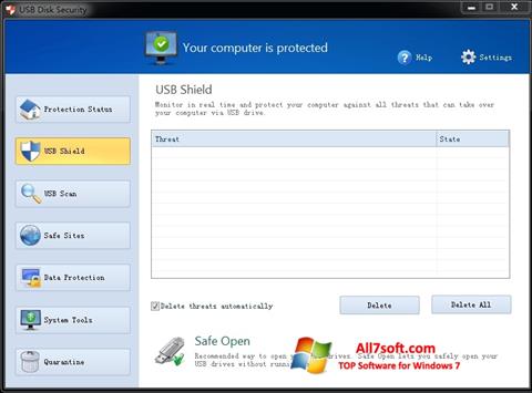 Screenshot USB Disk Security Windows 7