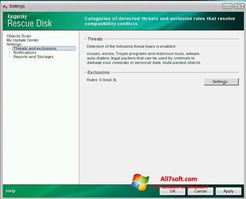 Screenshot Kaspersky Rescue Disk Windows 7