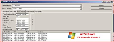 Screenshot Tftpd32 Windows 7