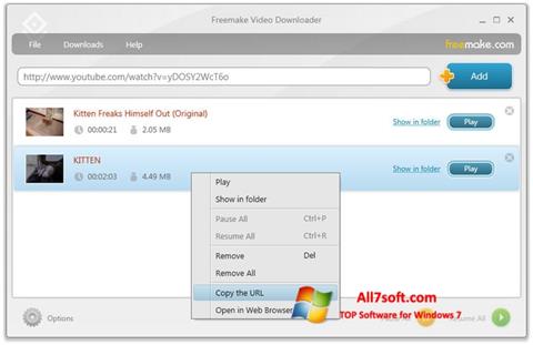 Screenshot Freemake Video Downloader Windows 7
